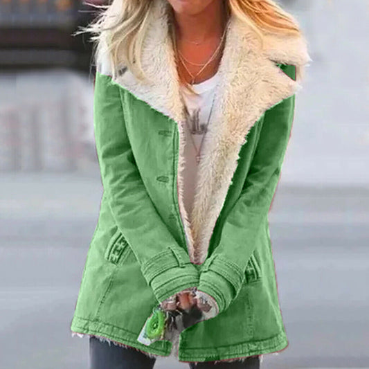 Image of Christine | Women's Sherpa Collar Jacket