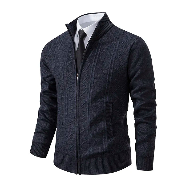 Image of Douglas | Men's Full-Zip Cardigan Sweater