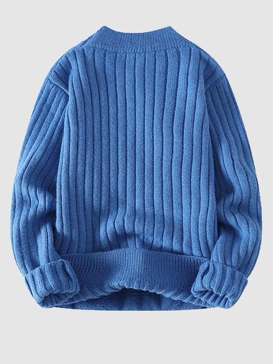 Image of Edmund | Men's Cable Knit Crew Neck Sweater