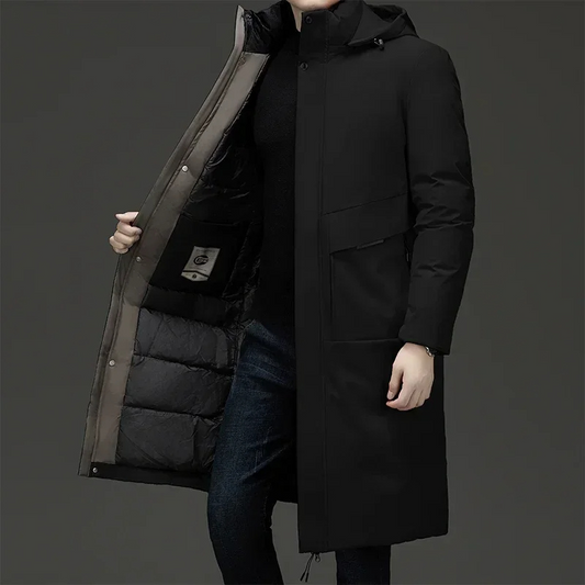 Image of Keith | Men's Hooded Padded Long Coat