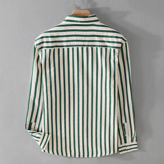 Image of Marc | Men's Long Sleeve Striped Shirt
