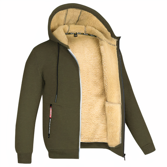 Image of Marcus | Men's Fleece Lined Zip-Up Jacket