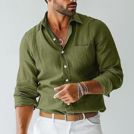 Image of Mason | Men's Long Sleeve Button-Down Shirt