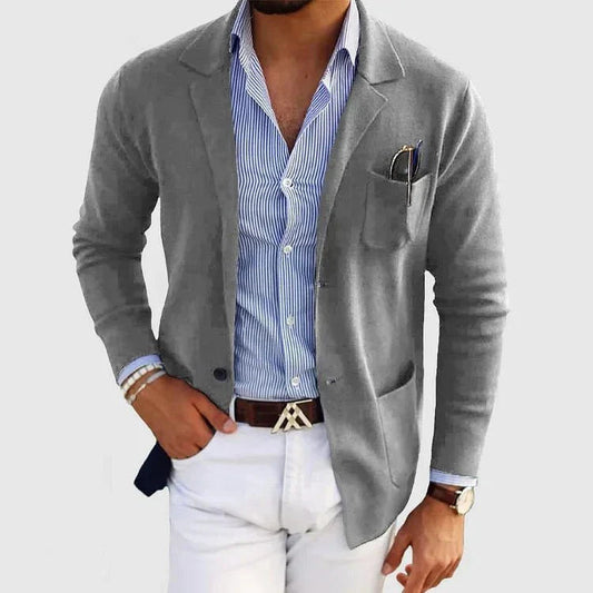 Image of Nevin | Men's Notched Lapel Casual Jacket