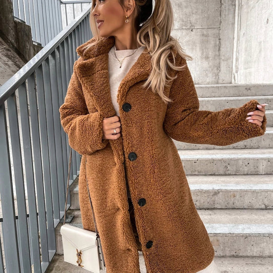Image of Sloane | Women's Oversized Teddy Long Coat