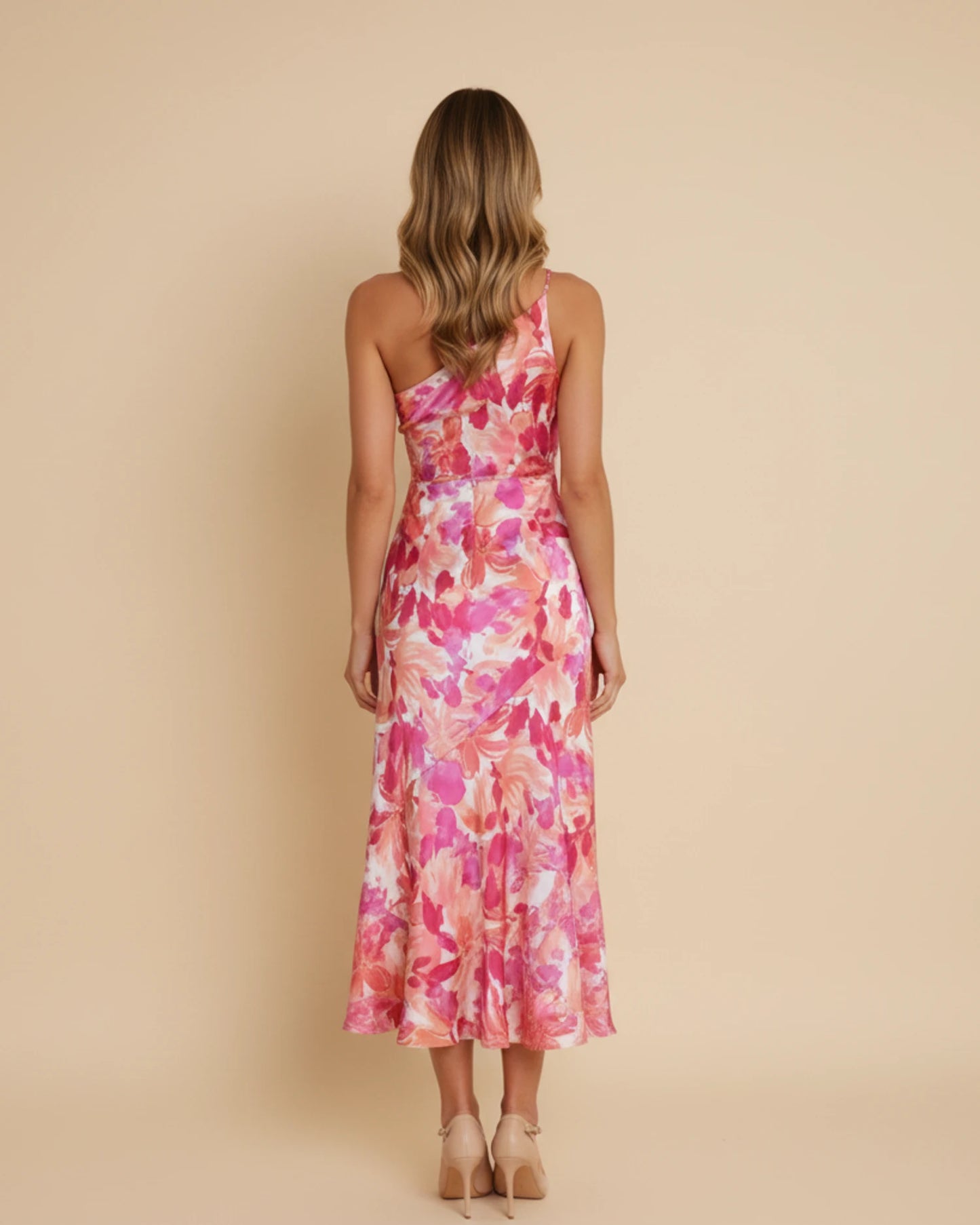 Women's Floral A-Line Midi Dress image