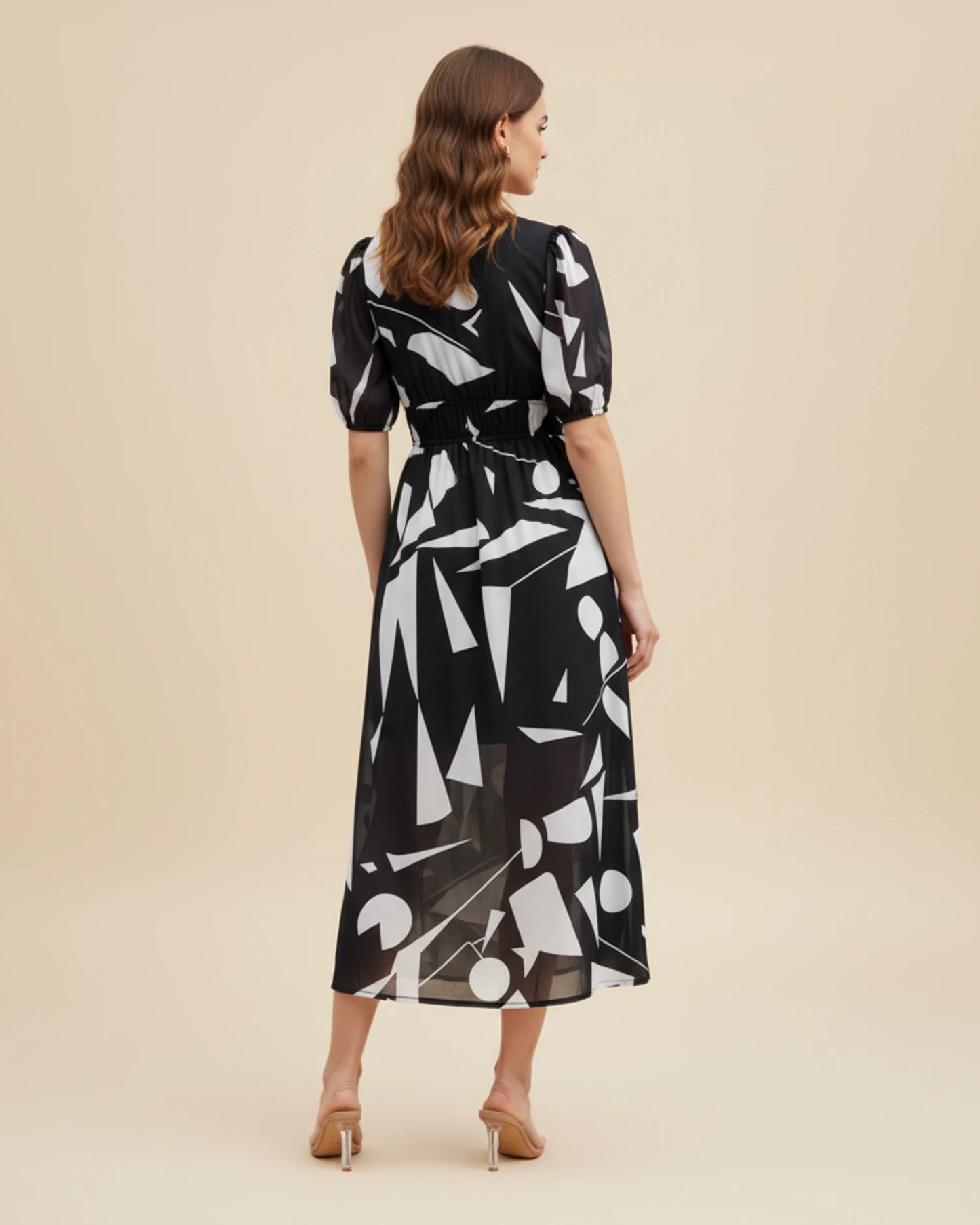 Women's Floral A-Line Midi Dress image