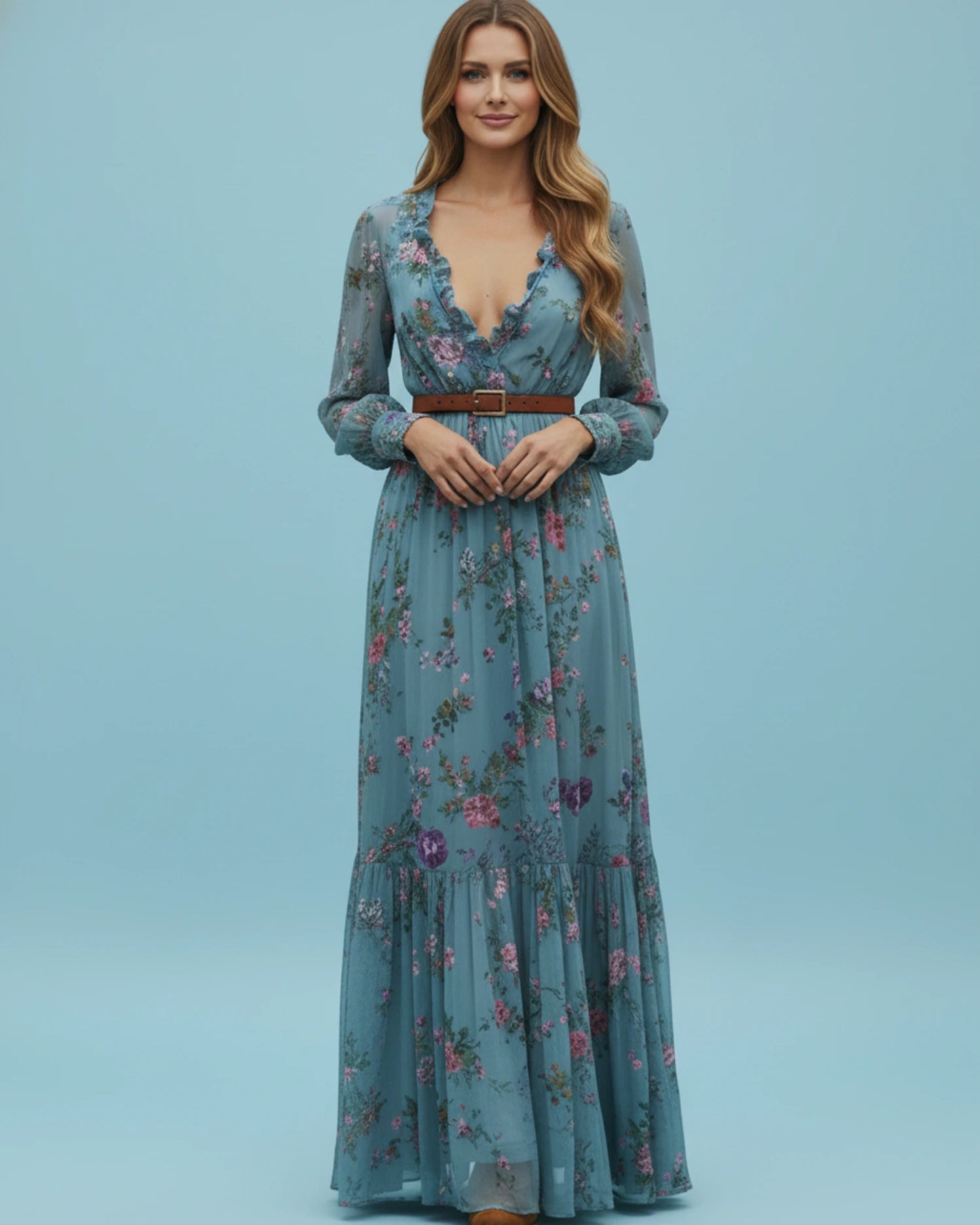 Women's Floral Maxi Dress image