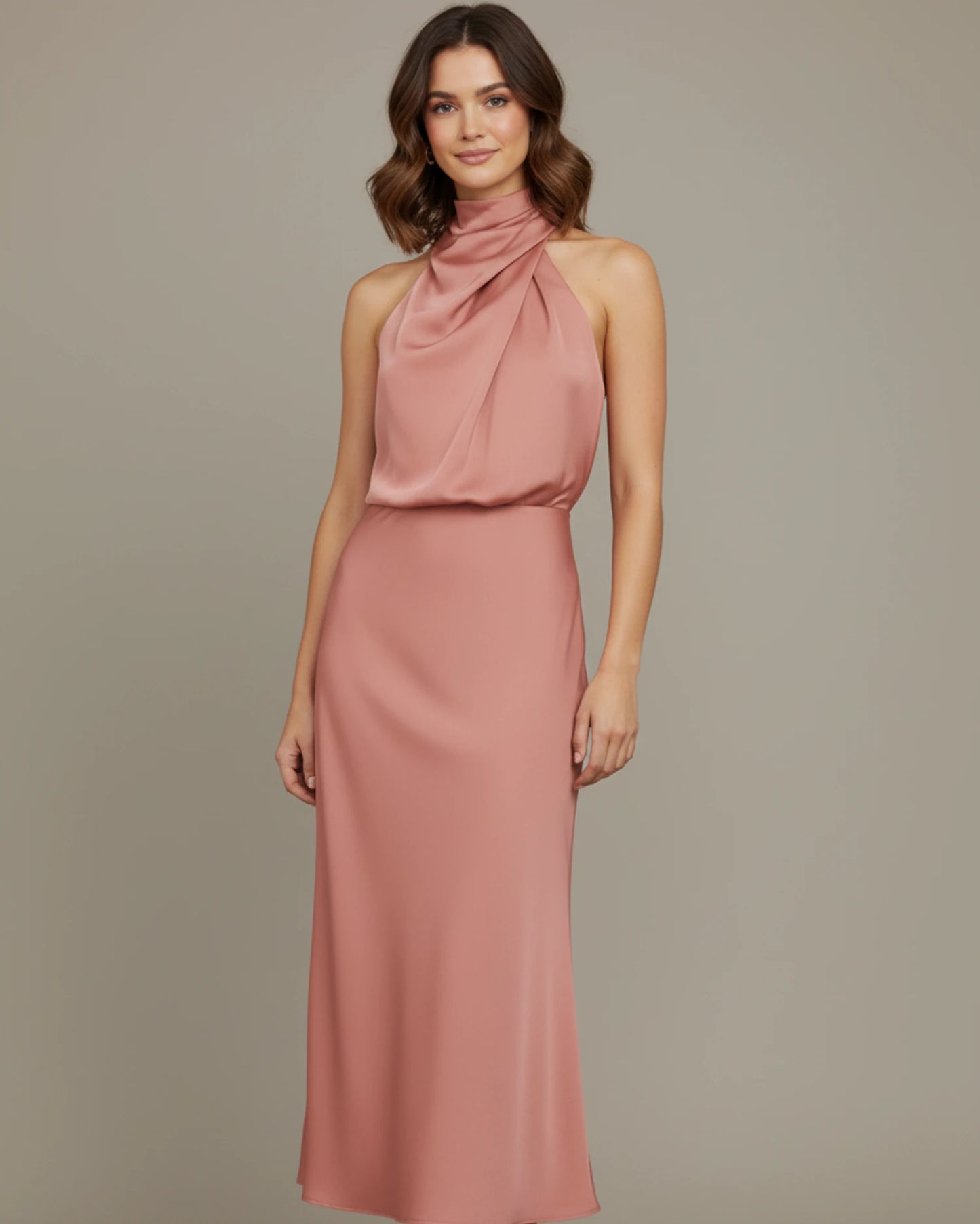 Women's Halter Midi Dress image