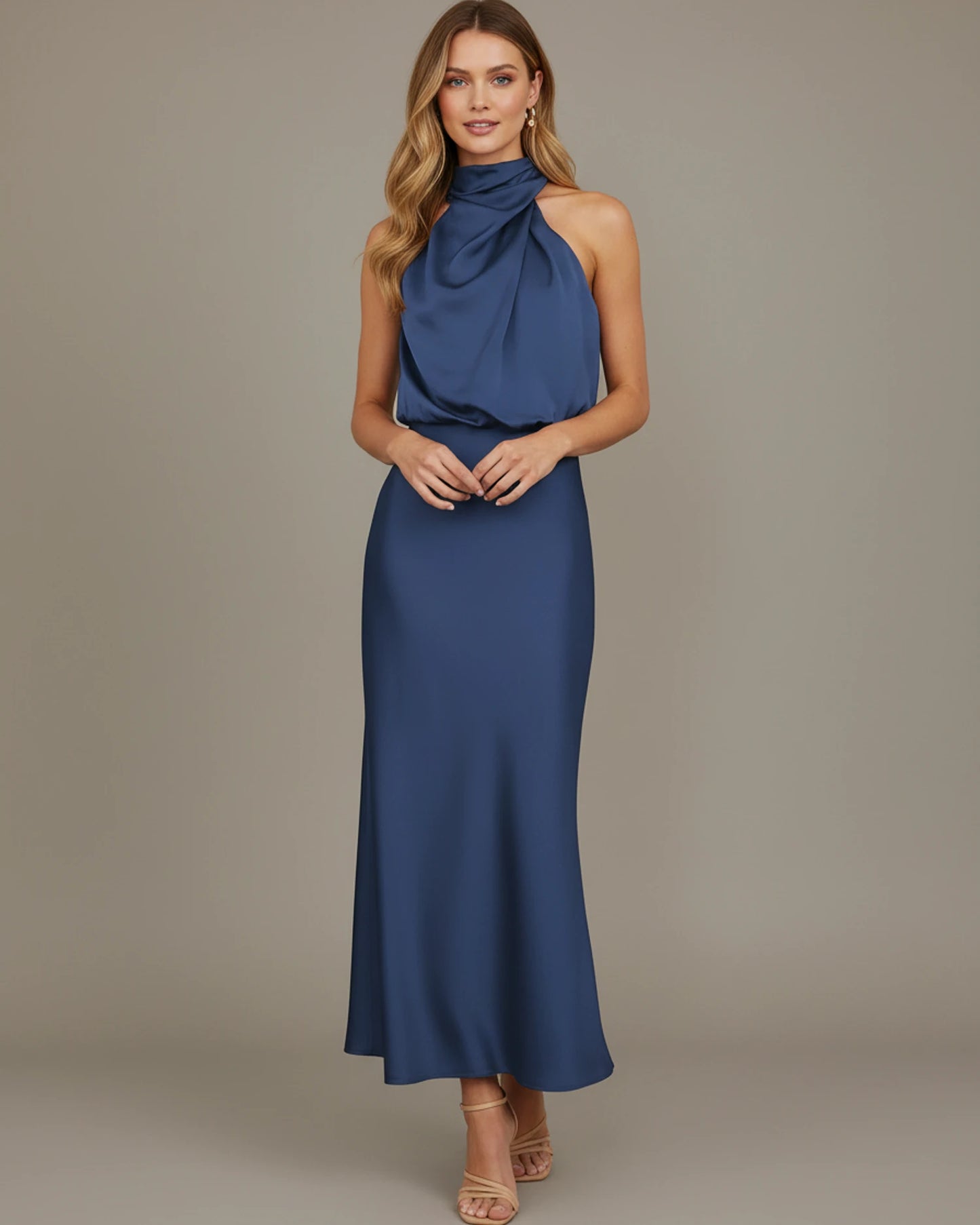 Women's Halter Midi Dress image
