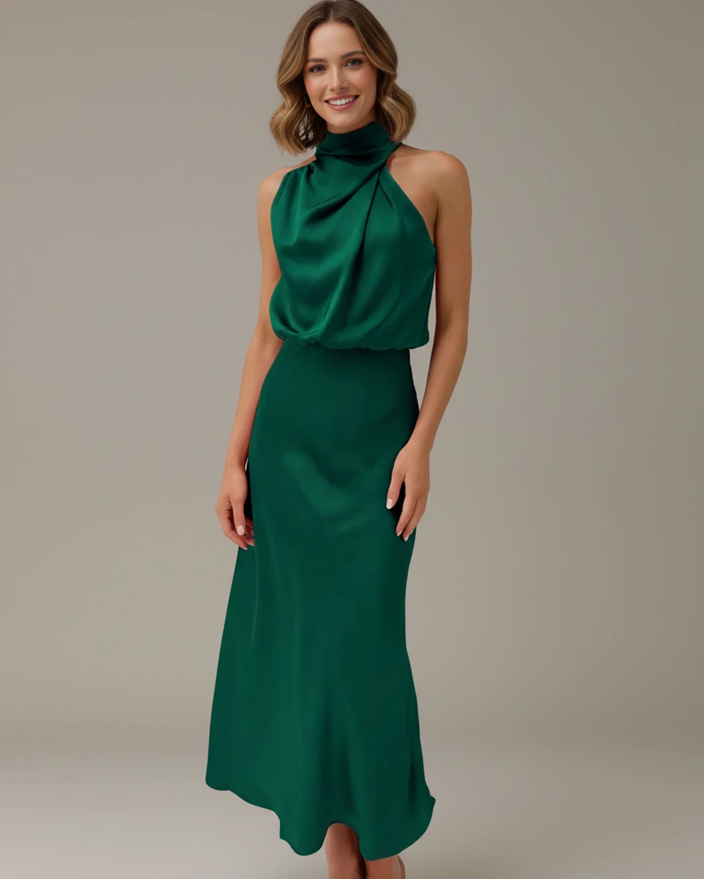 Women's Halter Midi Dress image