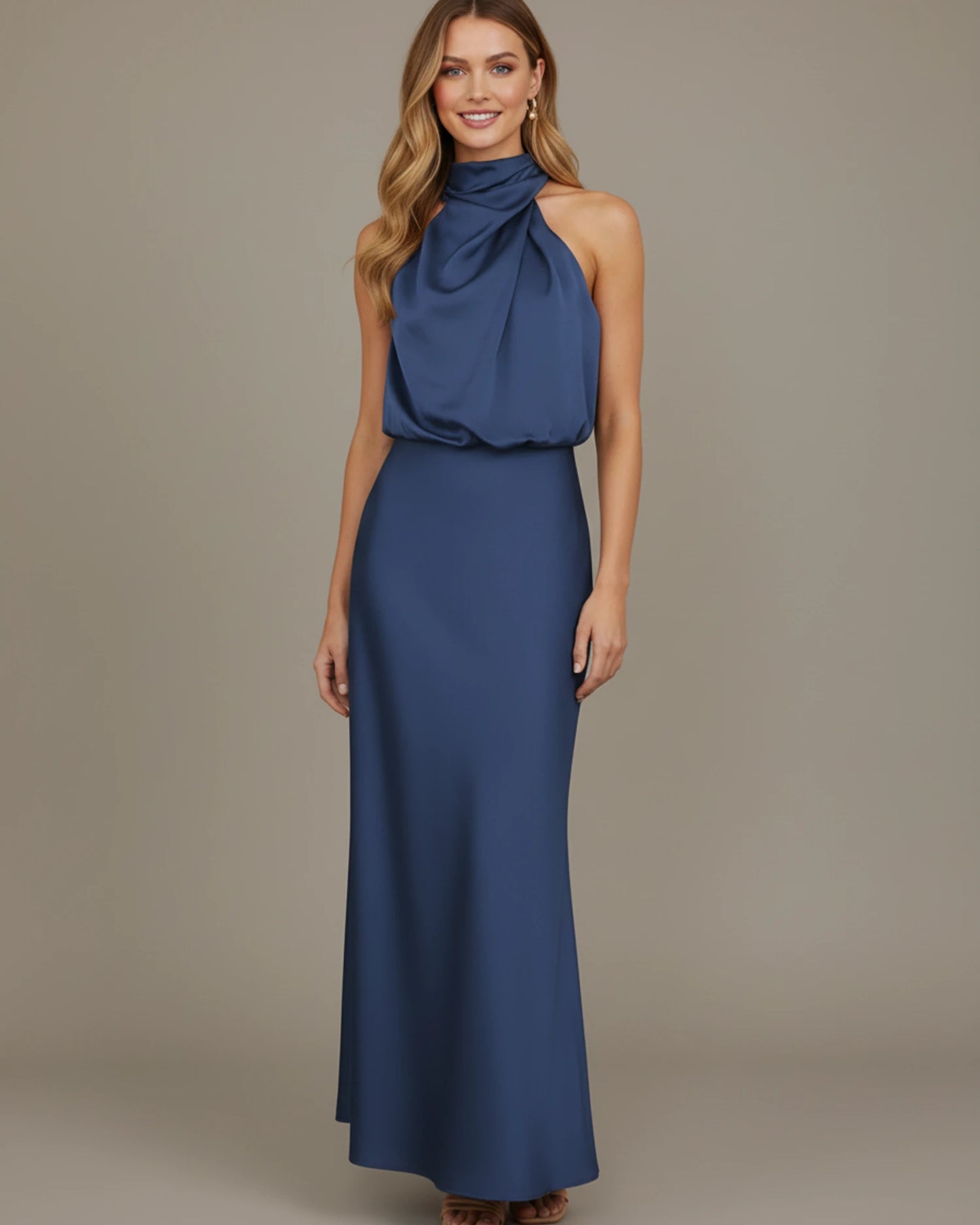 Women's Halter Midi Dress image