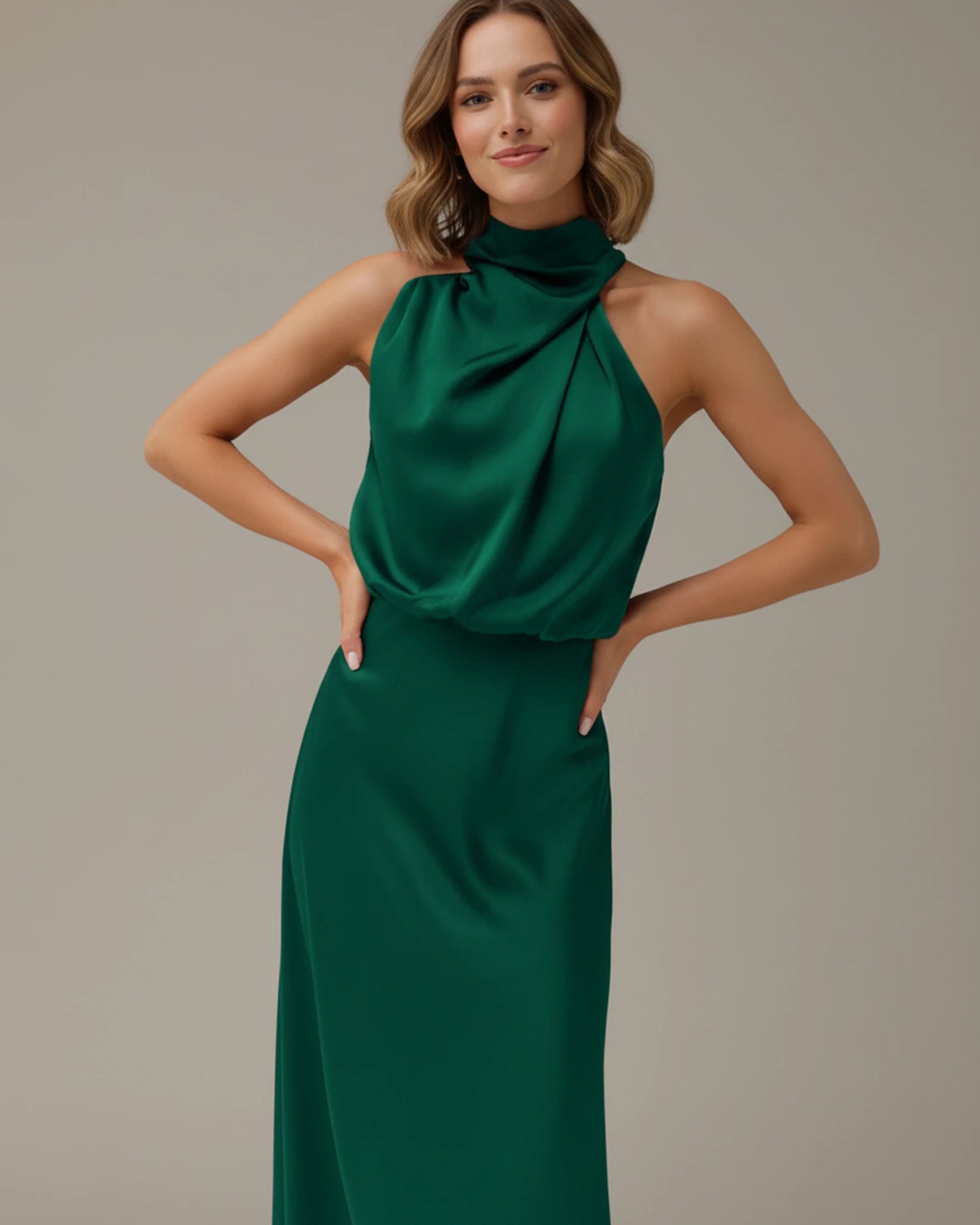Women's Halter Midi Dress image