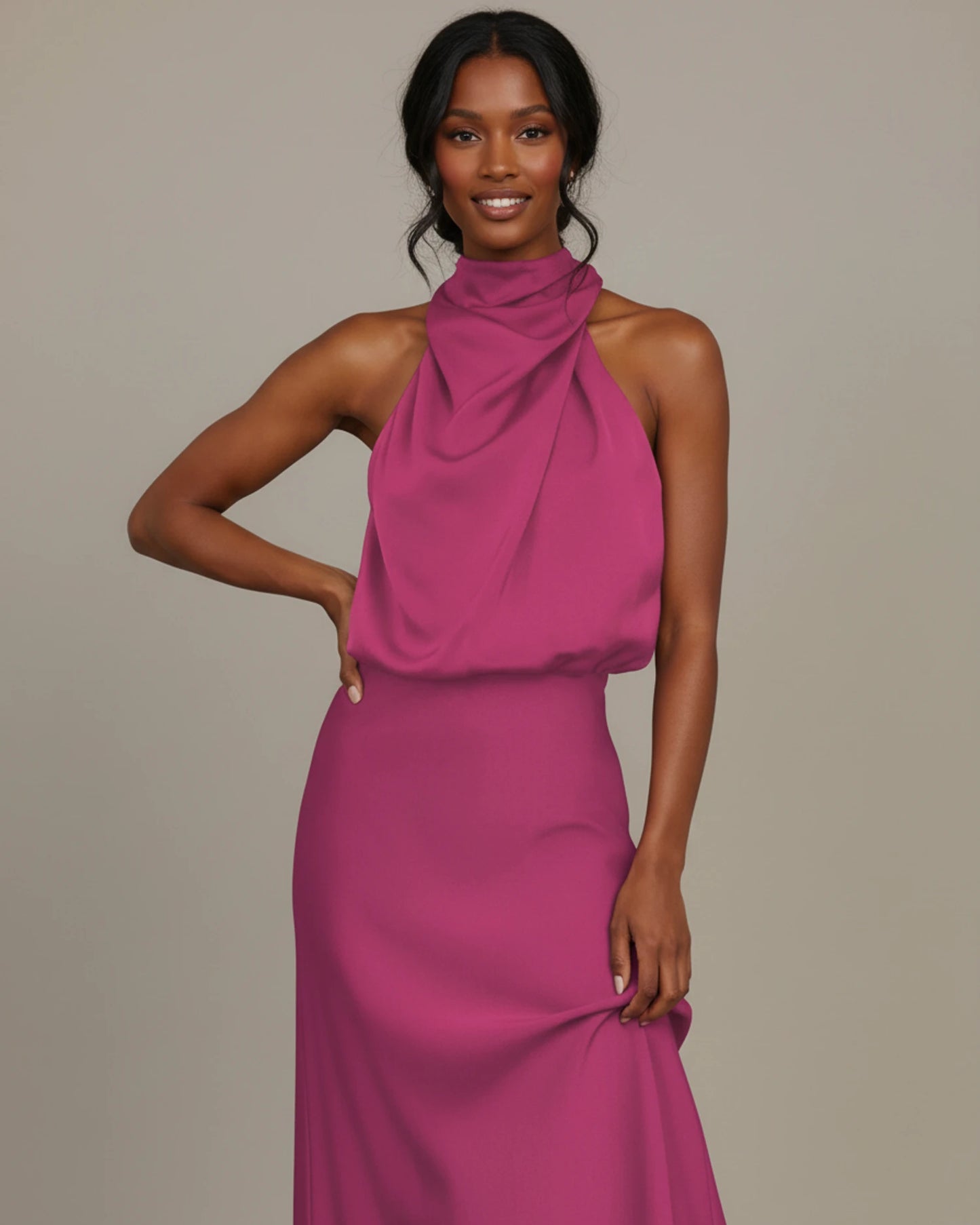 Women's Halter Midi Dress image