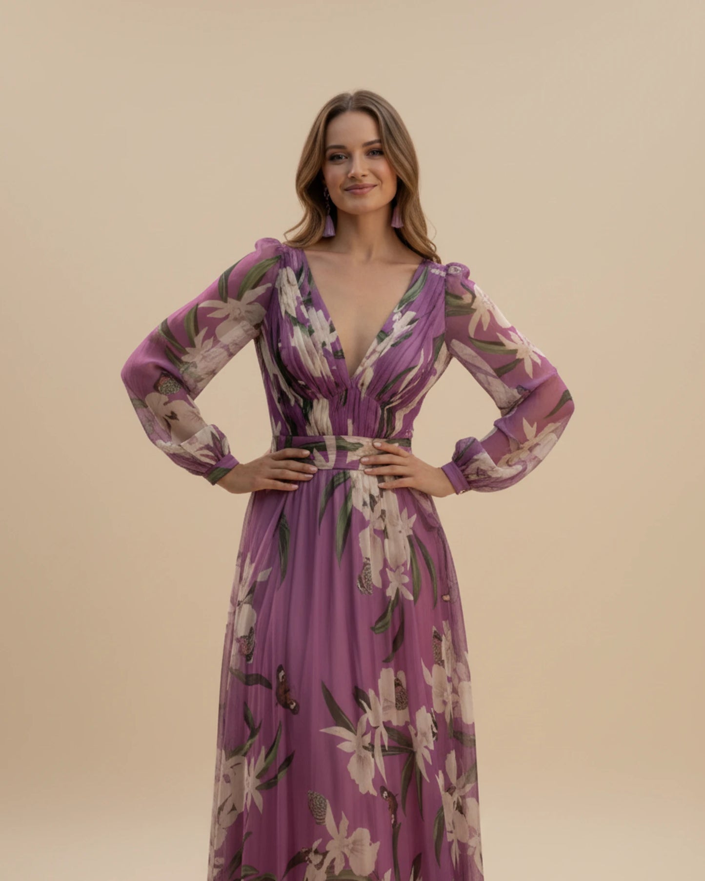 Women's Long Sleeve Summer Maxi Dress image