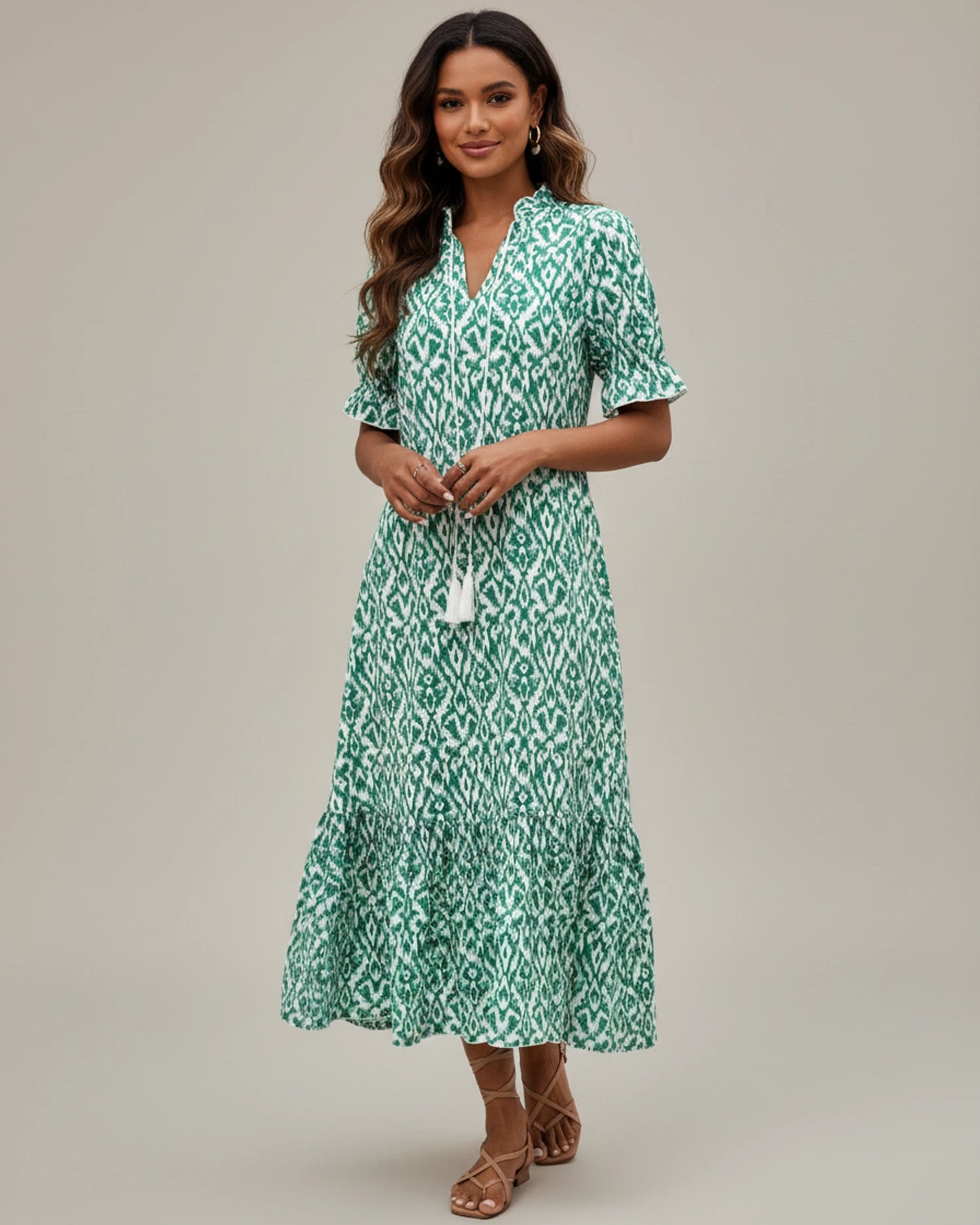 Women's Printed Midi Dress image
