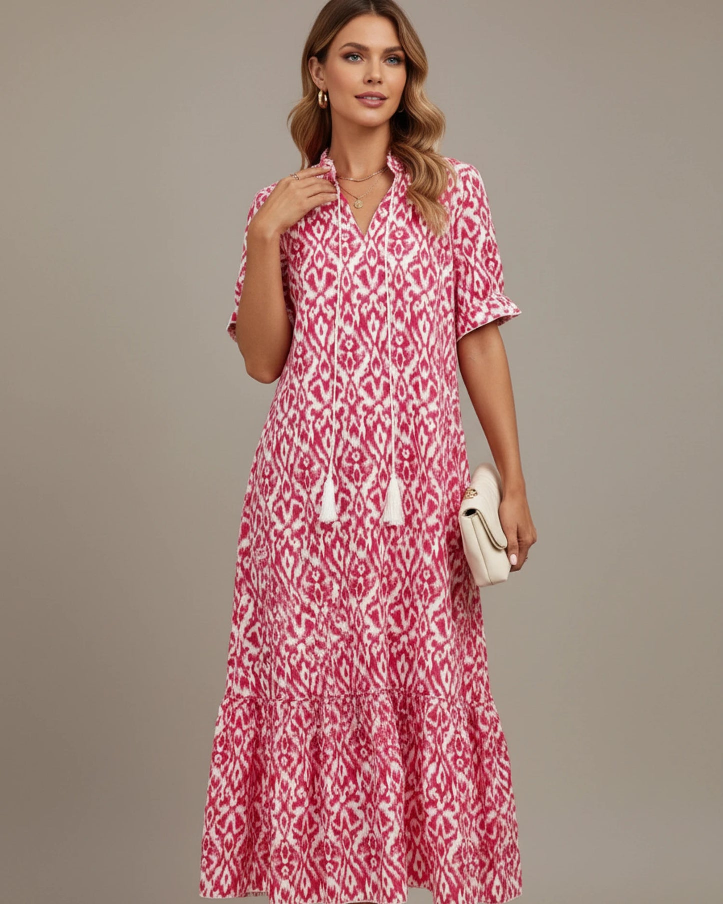 Women's Printed Midi Dress image