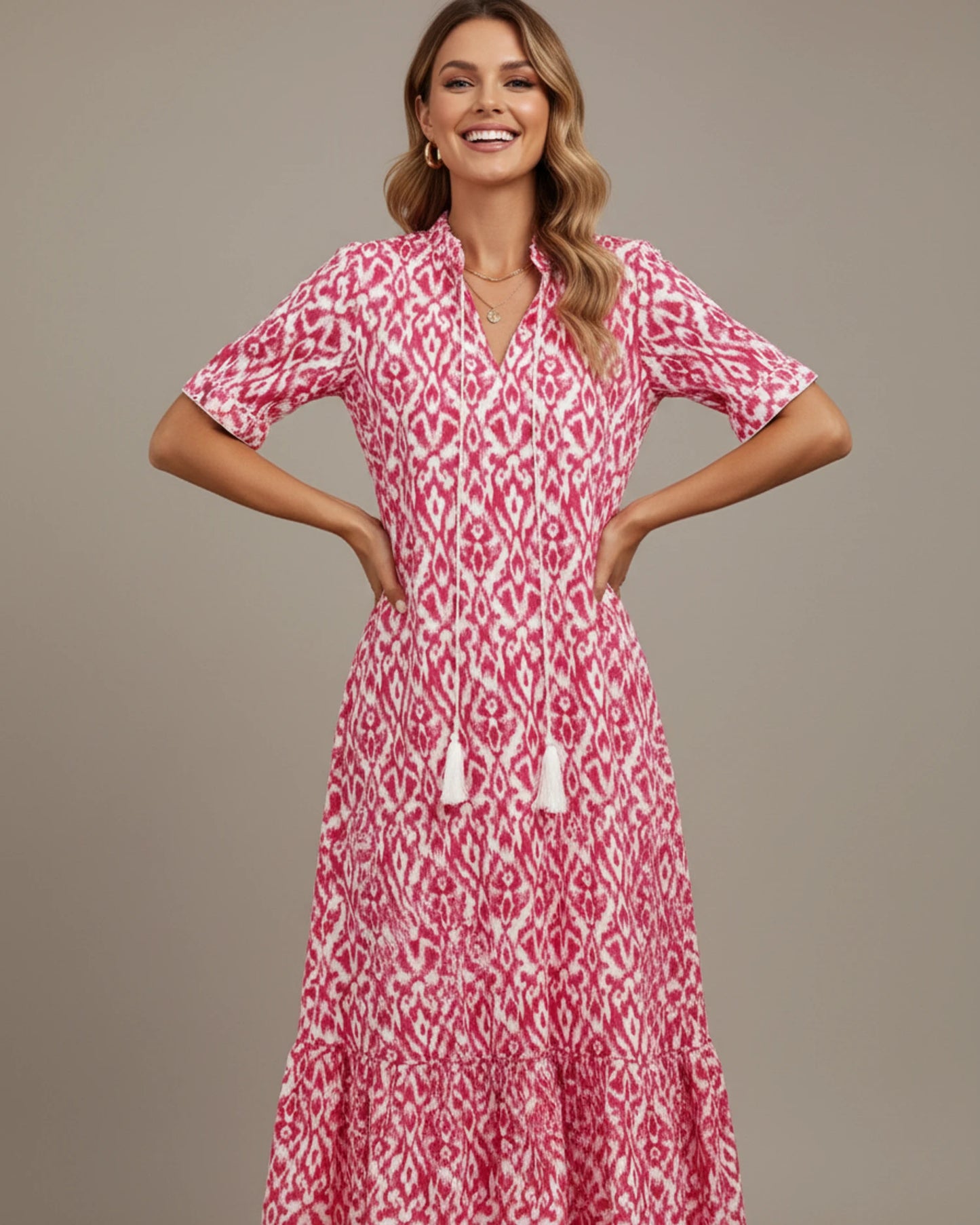 Women's Printed Midi Dress image