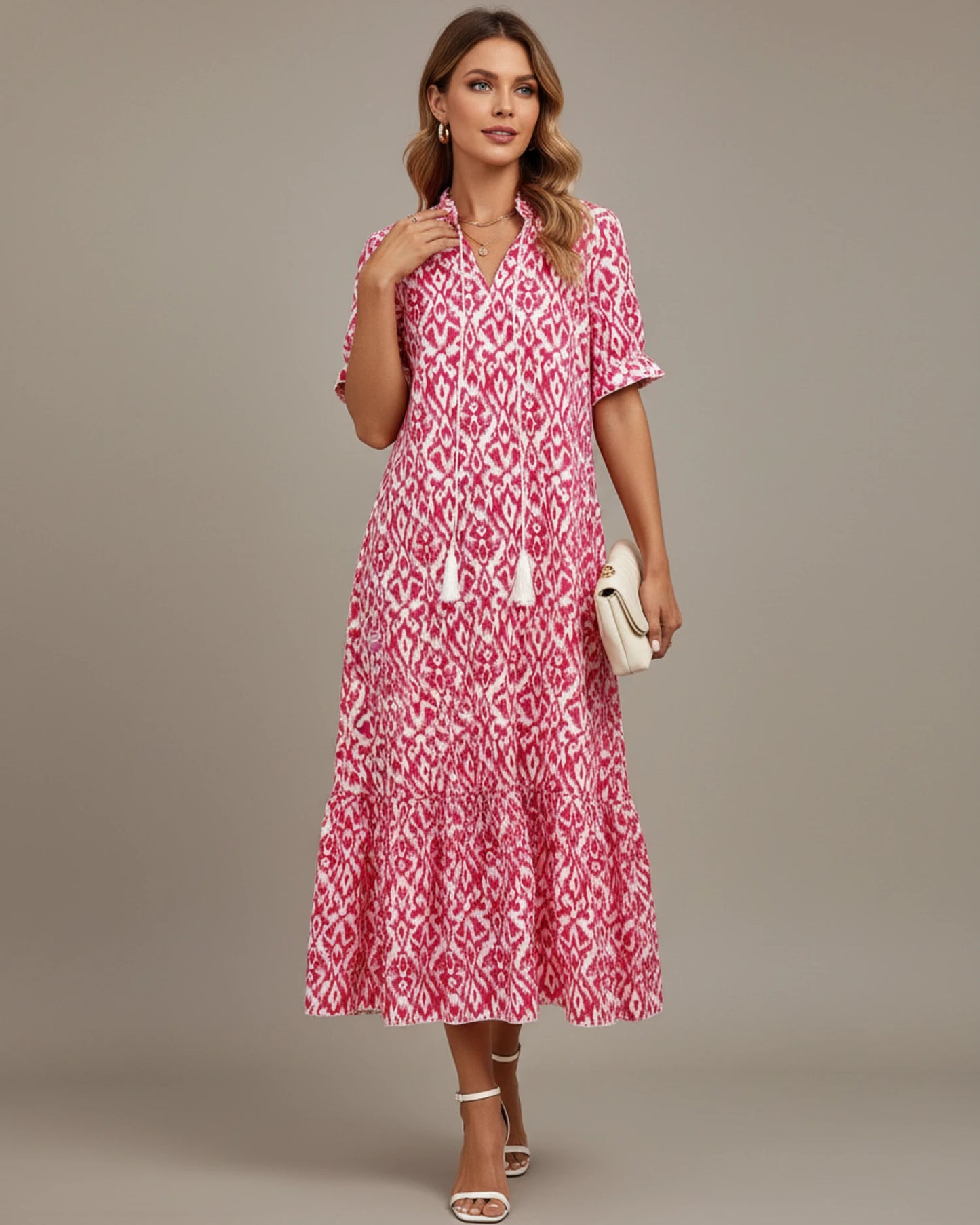 Women's Printed Midi Dress image