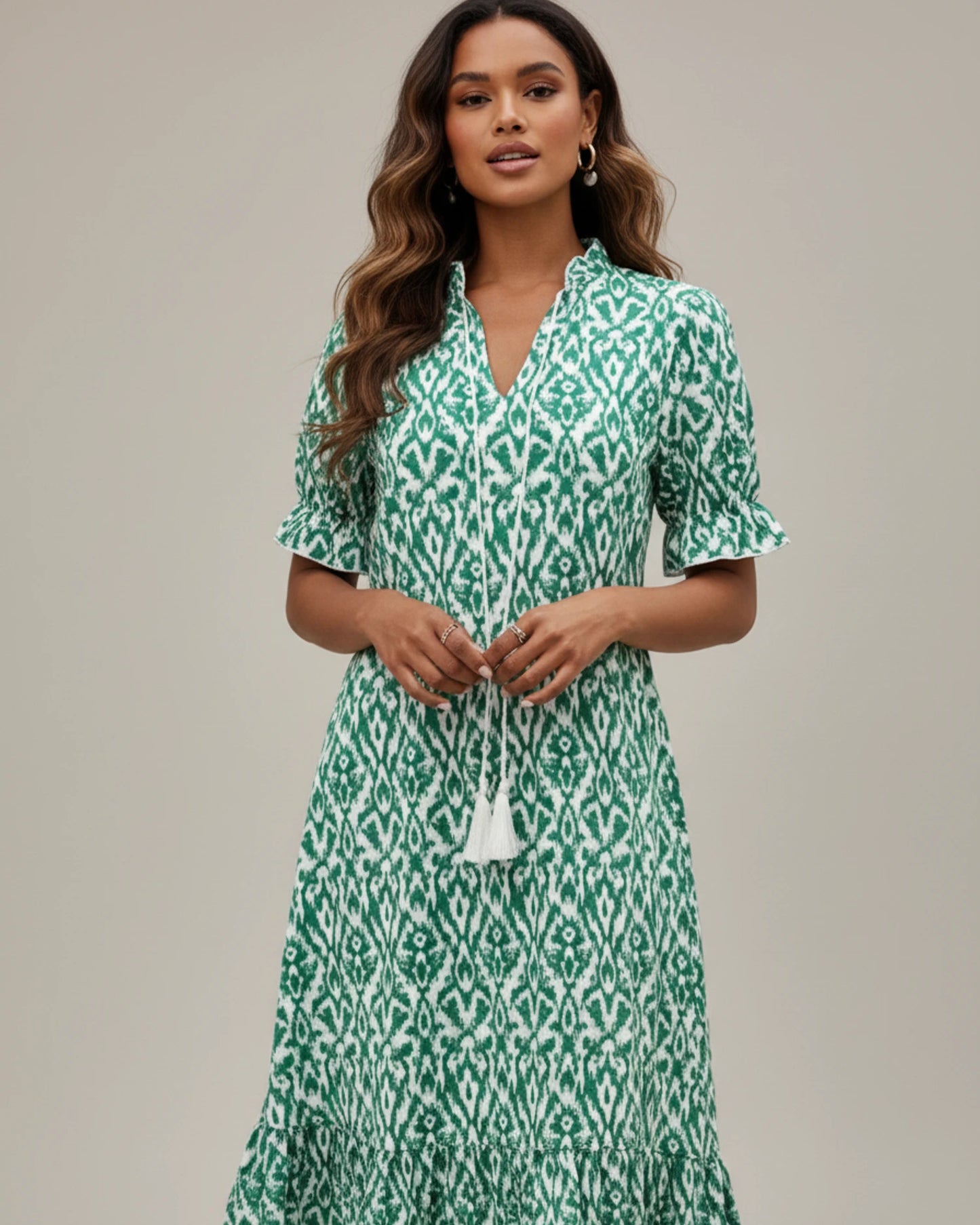 Women's Printed Midi Dress image