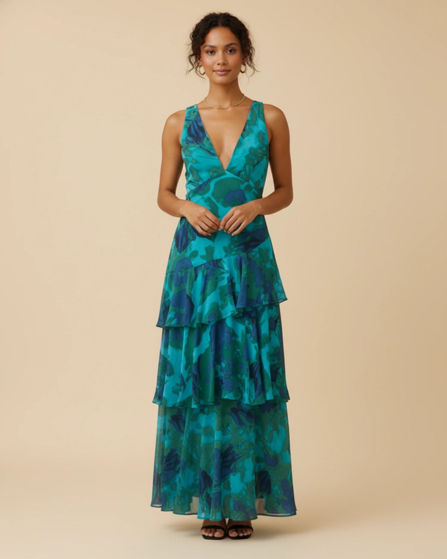 Women's Sleeveless A-Line Maxi Dress image