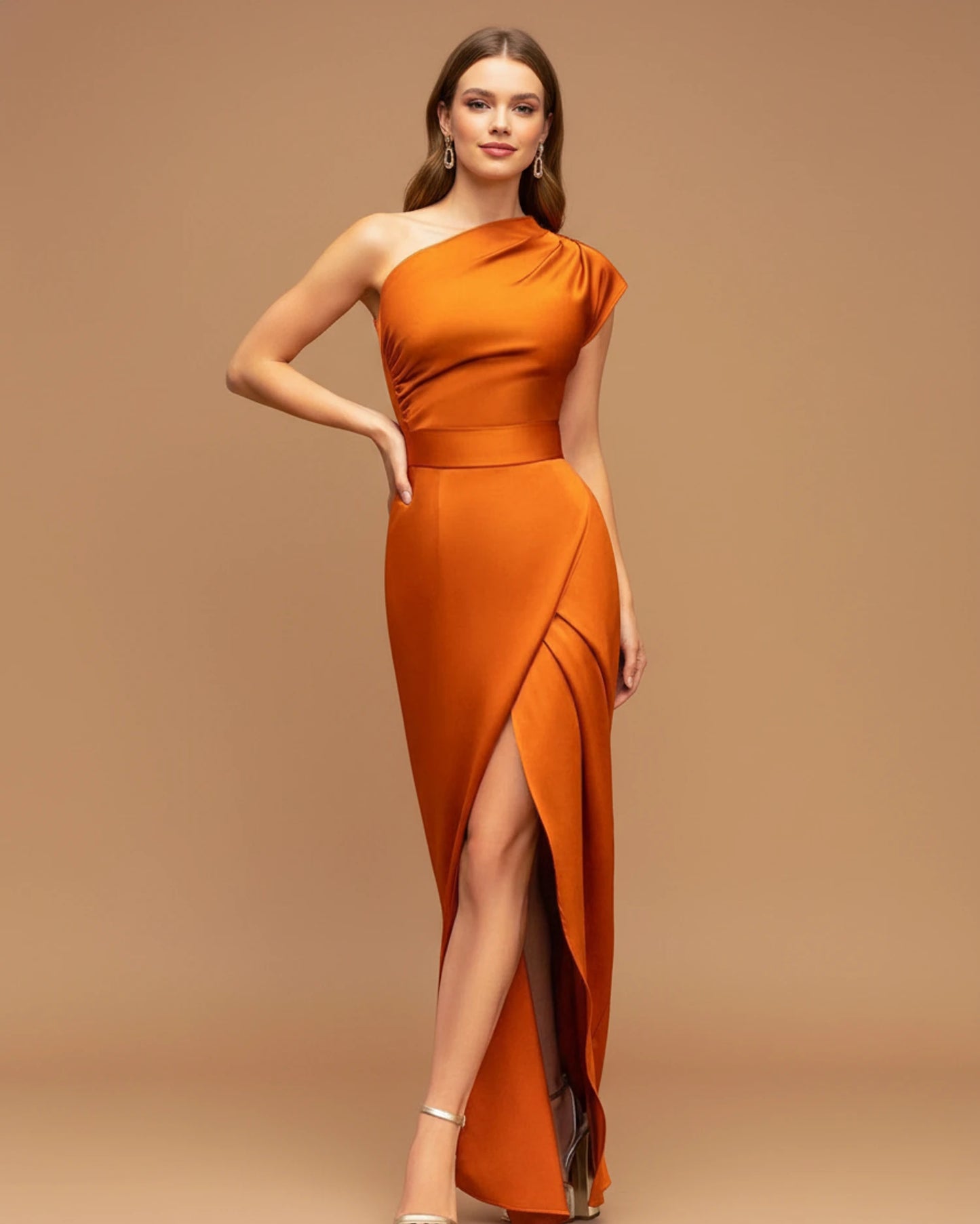 Women's Slit Wrap Maxi Dress image
