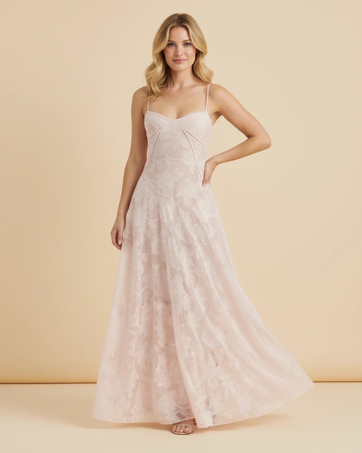 Women's Spaghetti Strap A-Line Maxi Dress image