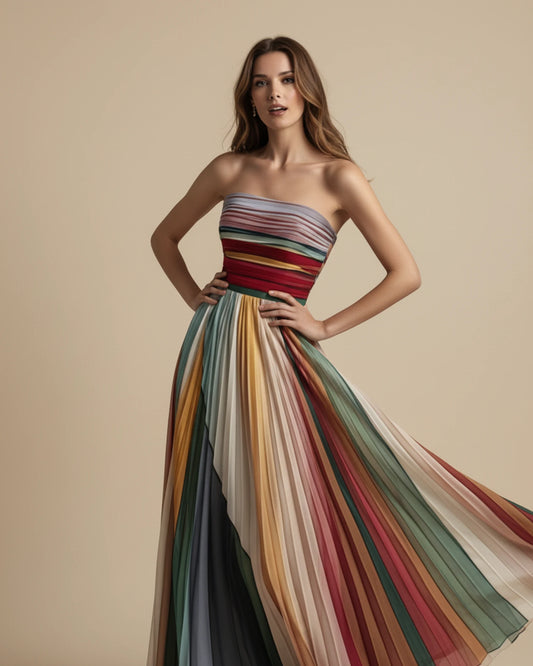 Women's Strapless Evening Maxi Dress image