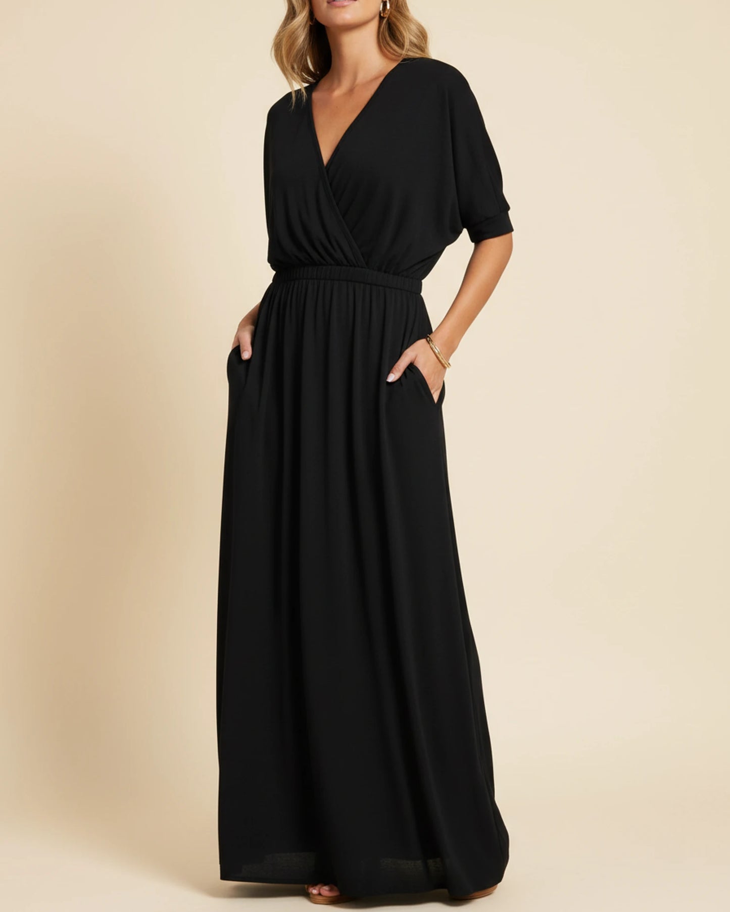 Women's V-Neck Maxi Dress image