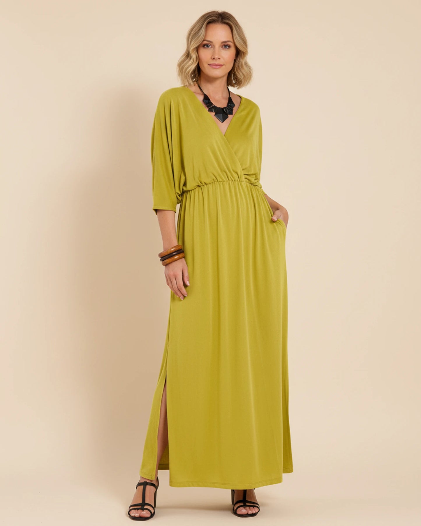 Women's V-Neck Maxi Dress image