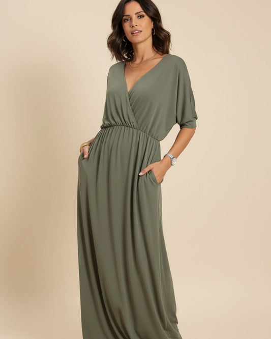 Women's V-Neck Maxi Dress image