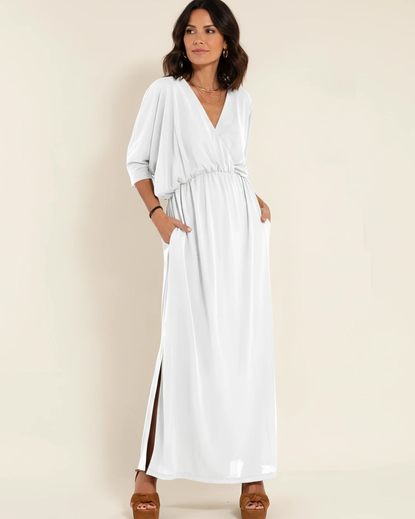 Women's V-Neck Maxi Dress image