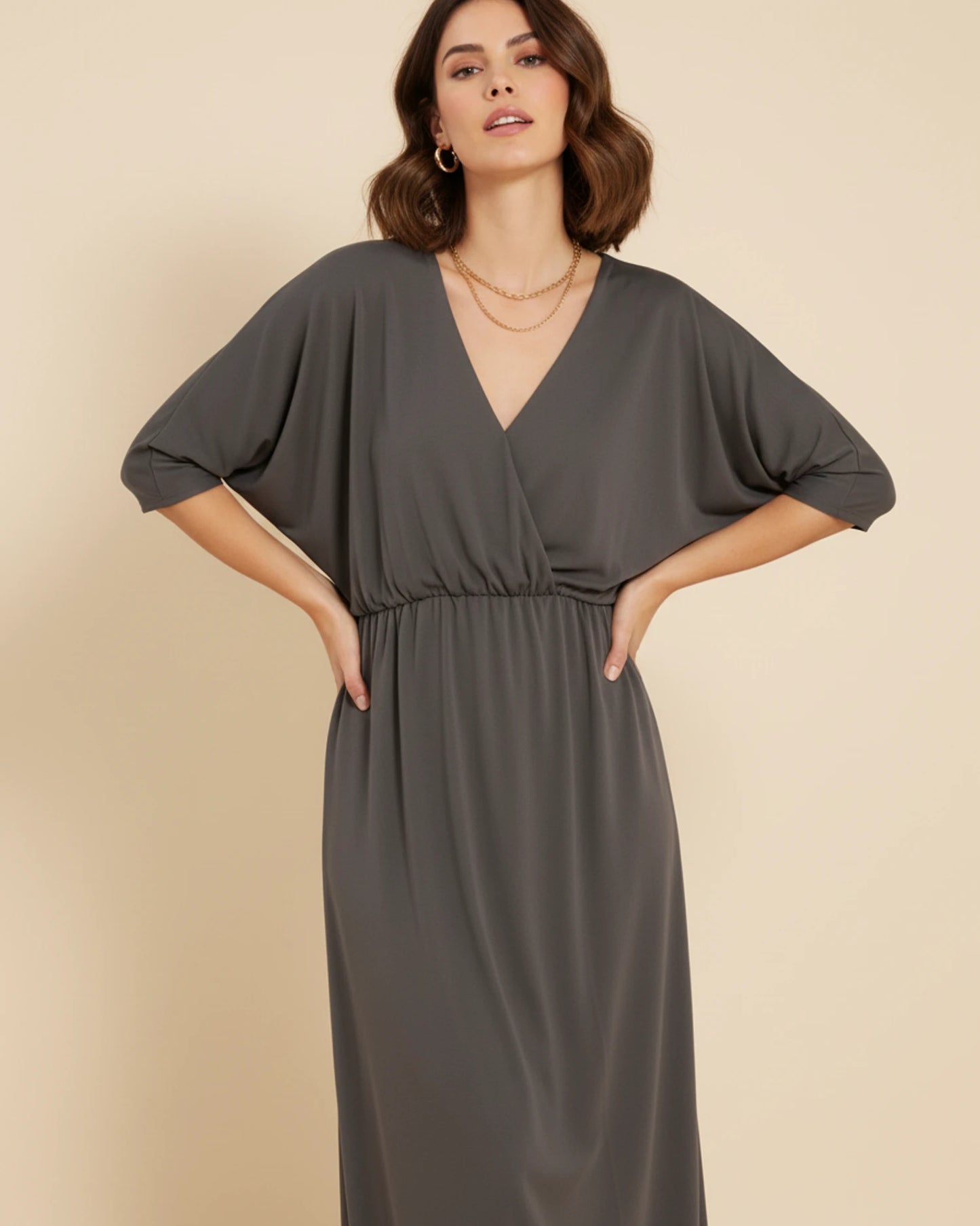 Women's V-Neck Maxi Dress image