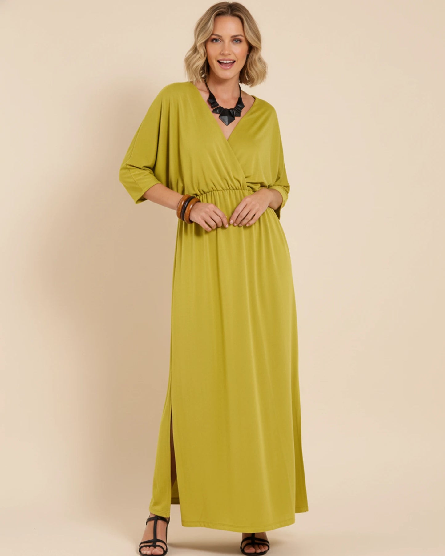 Women's V-Neck Maxi Dress image
