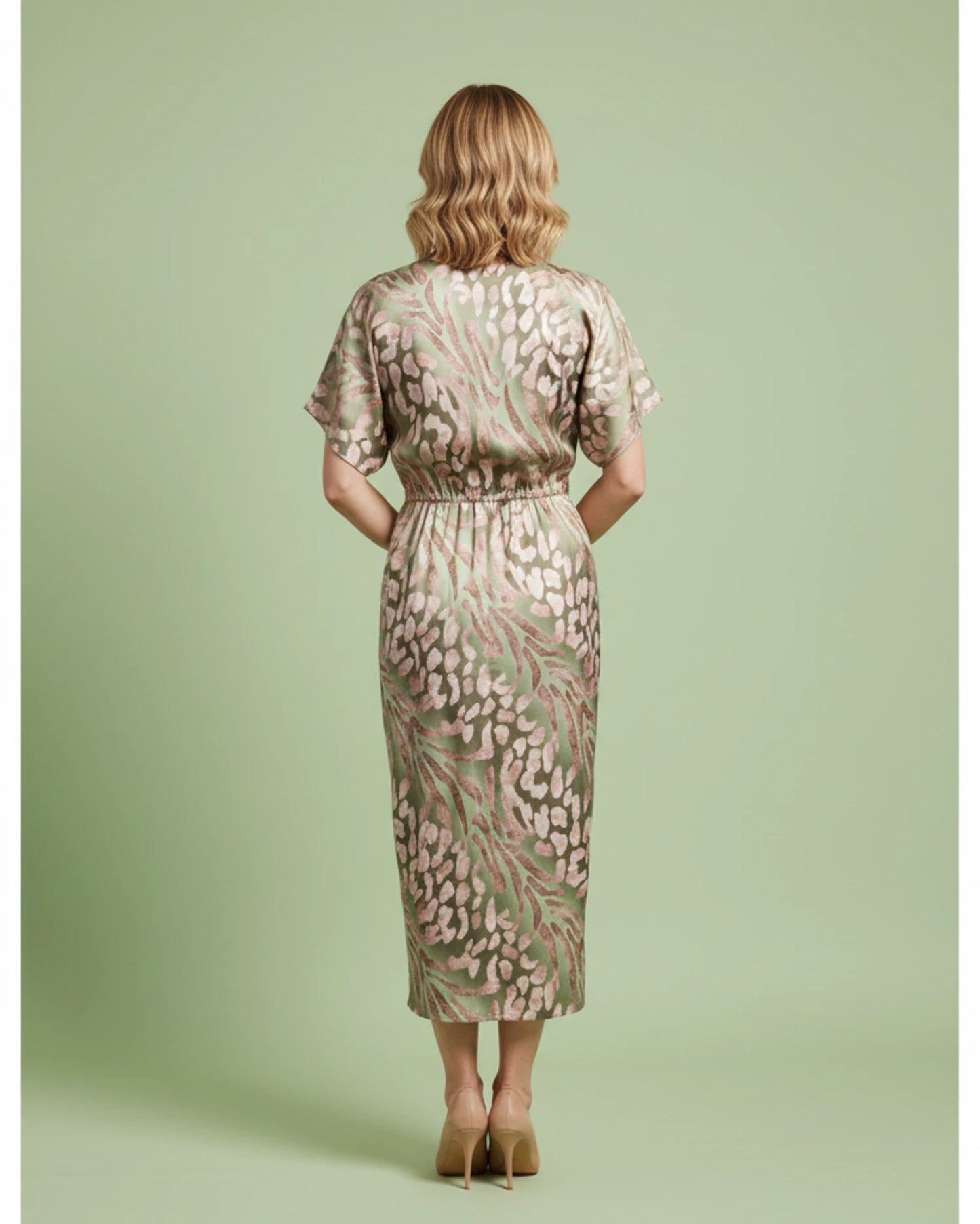 Women's V-Neck Midi Dress image