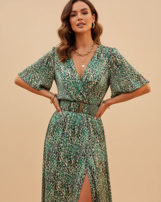 Women's V-Neck Summer Maxi Dress image