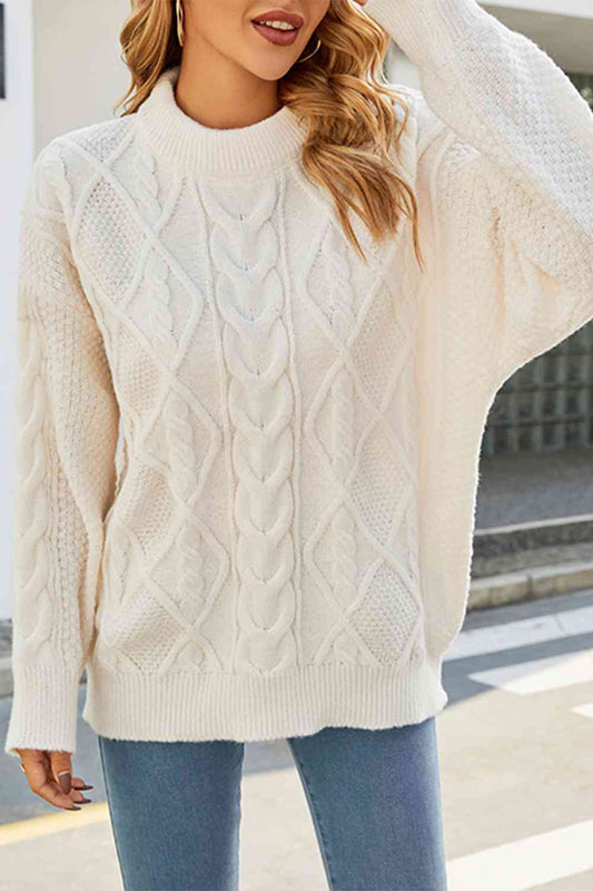 Image of Barbara | Women's Oversized Cable Knit Sweater
