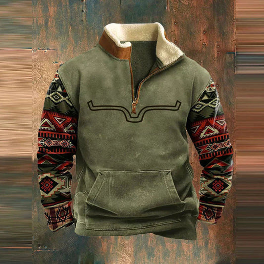 Image of Bo | Men's Quarter Zip Pullover Sweater