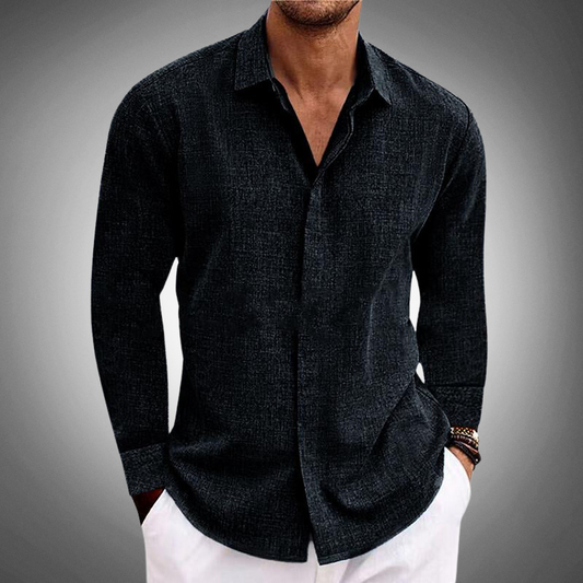 Image of Bruce | Men's Long Sleeve Button-Down Casual Shirt