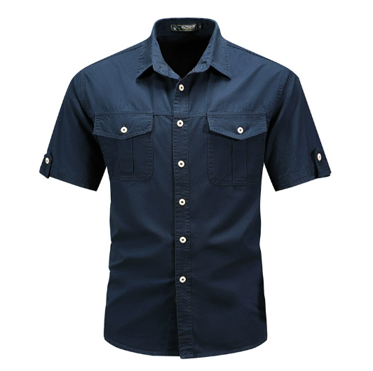 Image of Clinton | Men's Short Sleeve Button-Down Shirt