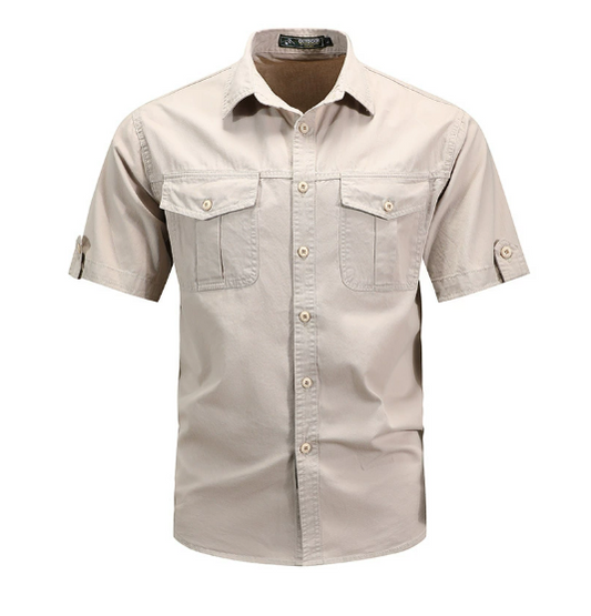 Image of Clinton | Men's Short Sleeve Button-Down Shirt