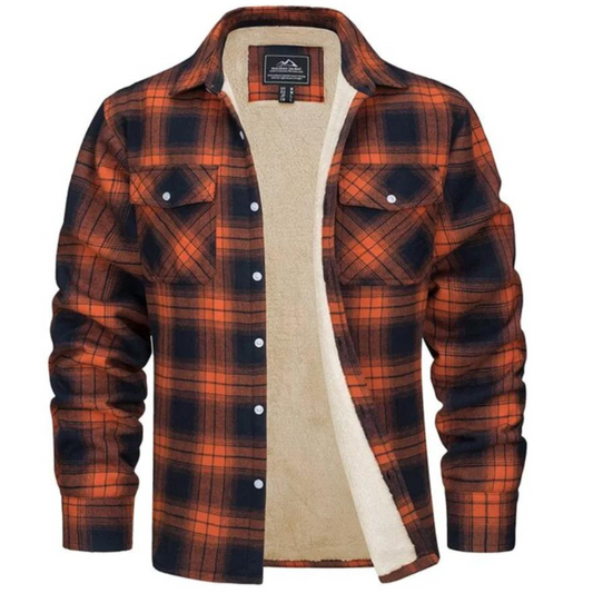 Image of Dawson | Men's Sherpa Lined Plaid Jacket