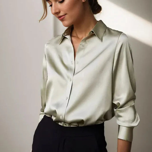 Image of Diane | Women's Button-Down Long Sleeve Blouse