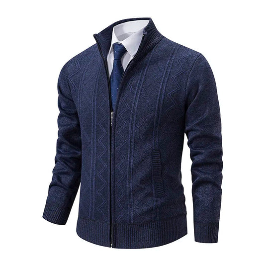 Image of Douglas | Men's Full-Zip Cardigan Sweater