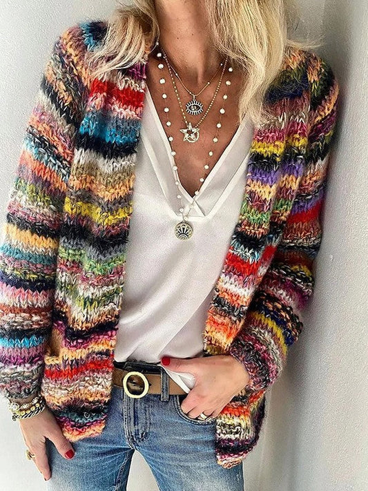 Image of Edith | Women's Open Front Knit Cardigan