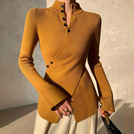 Image of Kim | Women's Wrap Long Sleeve Sweater