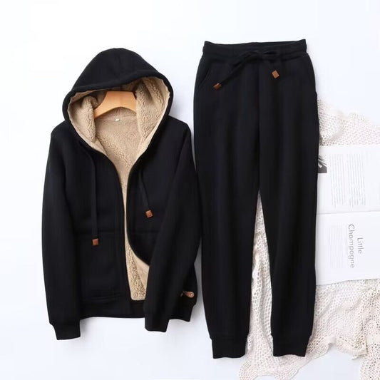 Image of Madeline | Women's Fleece Lined Hooded Jogger Set