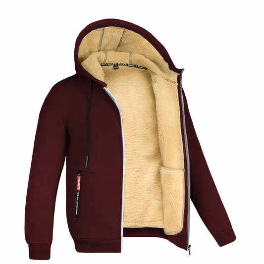 Image of Marcus | Men's Fleece Lined Zip-Up Jacket