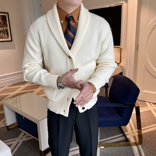 Image of Marvin | Men's Shawl Collar Cardigan