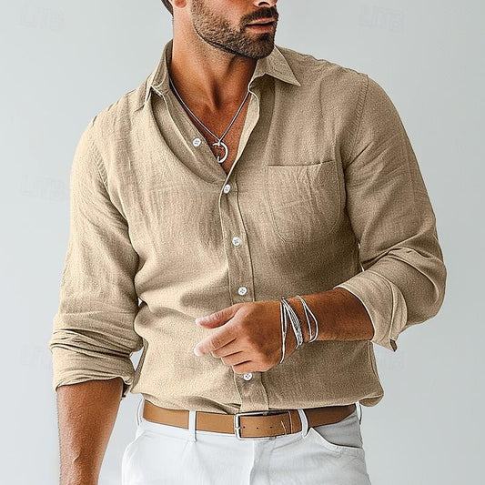 Image of Mason | Men's Long Sleeve Button-Down Shirt